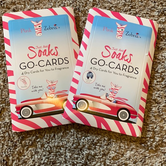 Two 4-packs of Pink Zebra Soaks
